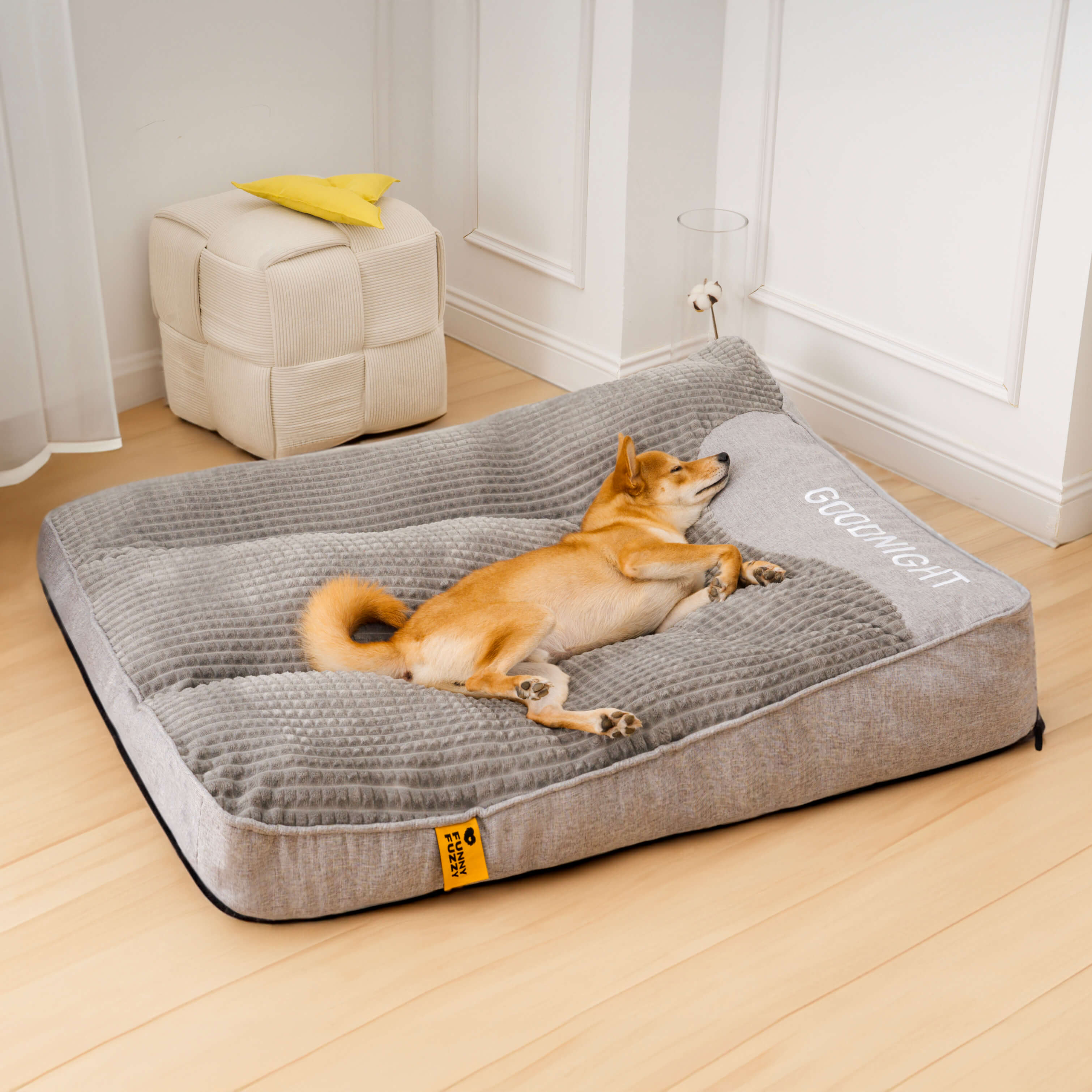 Cama de cojín para perros con protección de columna vertebral resistente a arañazos, gruesa, personalizada y grande