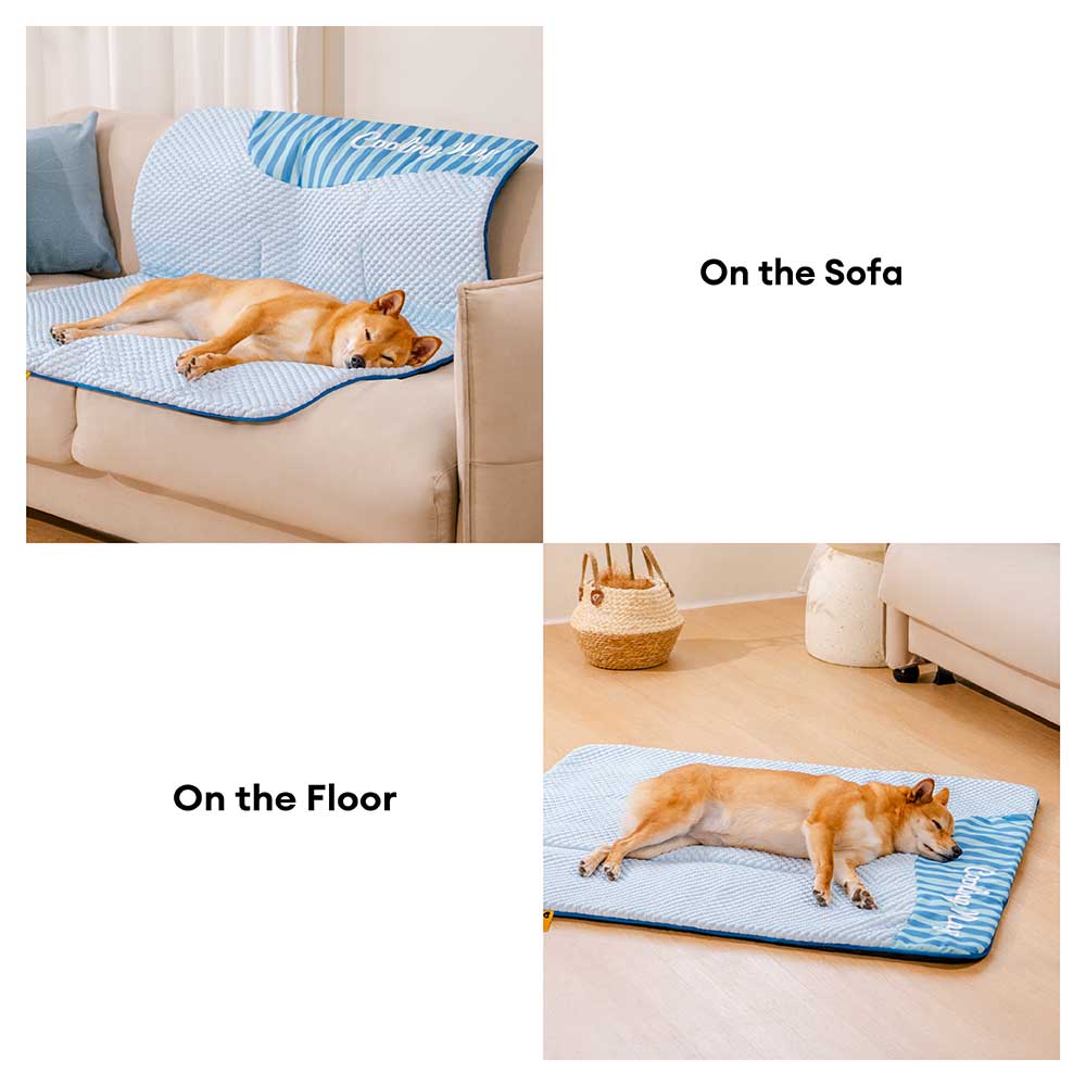 Large Washable Cooling Non-slip Dog Mat - Cooling Nap