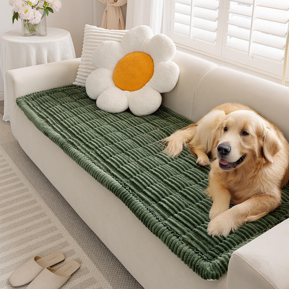 Lazy Soft Flannel Breathable Pet Mat Non-slip Couch Cover