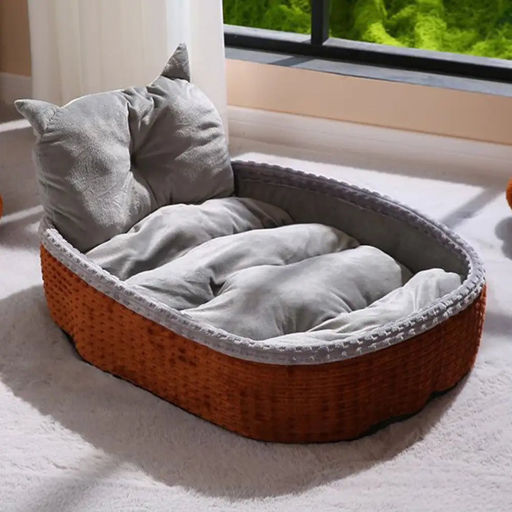 Neck Support Soft Heighten Frame Deep Sleep Pet Lounger Pillow Dog Bed