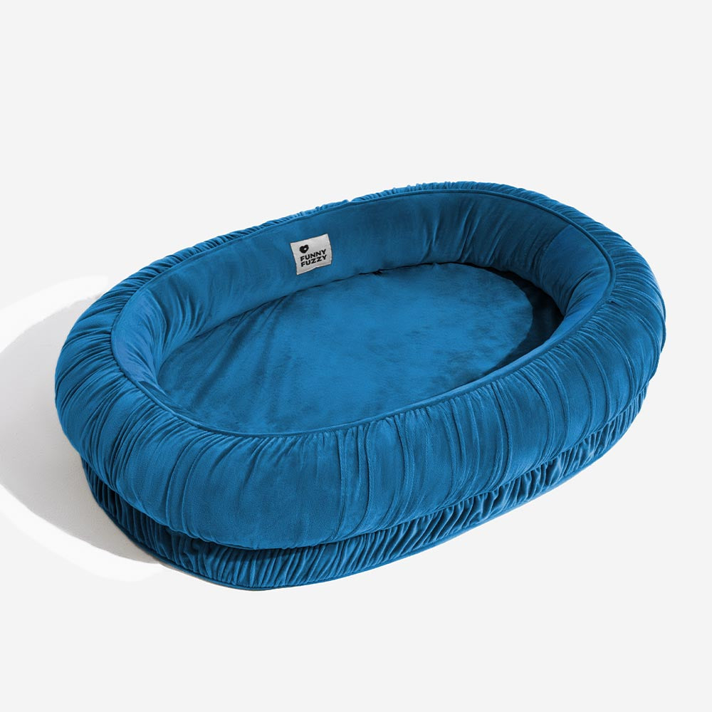 Soporte ortopédico ovalado acogedor cama desmontable y gato desmontable para dormir