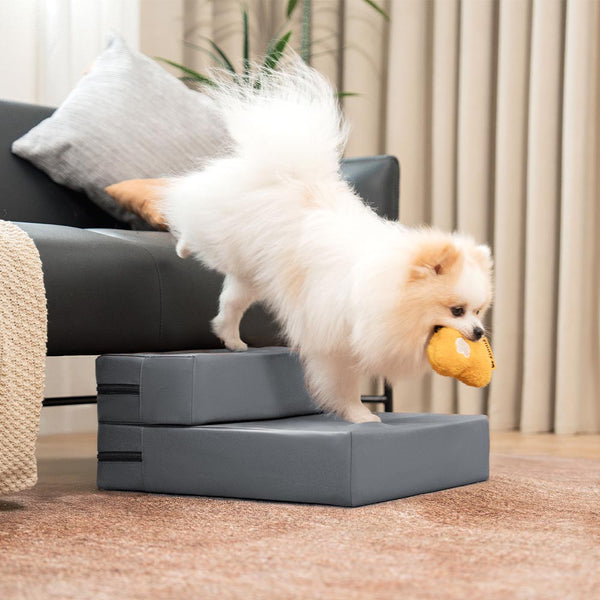 Waterproof Washable PU Leather Modular Multi-Level Pet Stairs