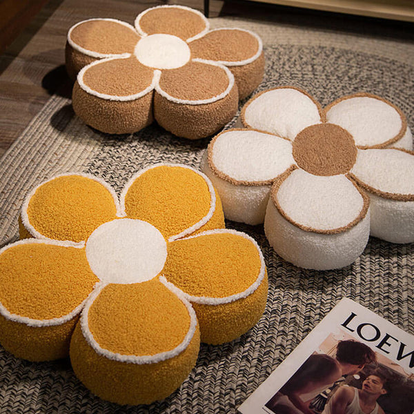 Almohada de lanzamiento decorativo de flor de flor