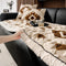 Retro Plush Diamond Pattern Scratch-Resistant Non-Slip Pet Mat Couch Cover