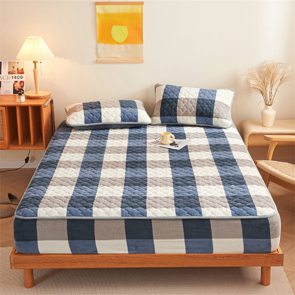 Breathable Milky Soft Fitted Sheet Mattress Cover