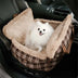 3 in 1 Fluffy Warmth Safe Dog Booster Car Seat Bed - Winter Cruiser