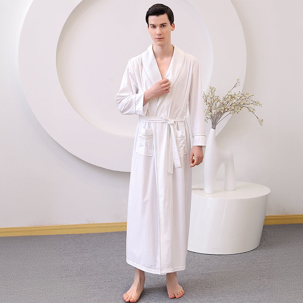 Satin Skin-Friendly Quick-Dry Long Couple's Bath Robe