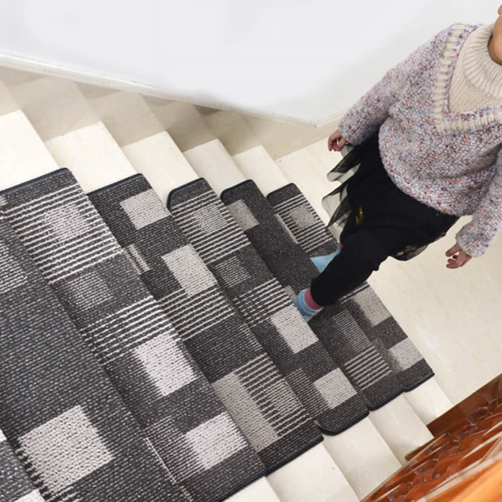 Silent Polypropylene Non-Slip Stair Treads with Self-Adhesive Backing