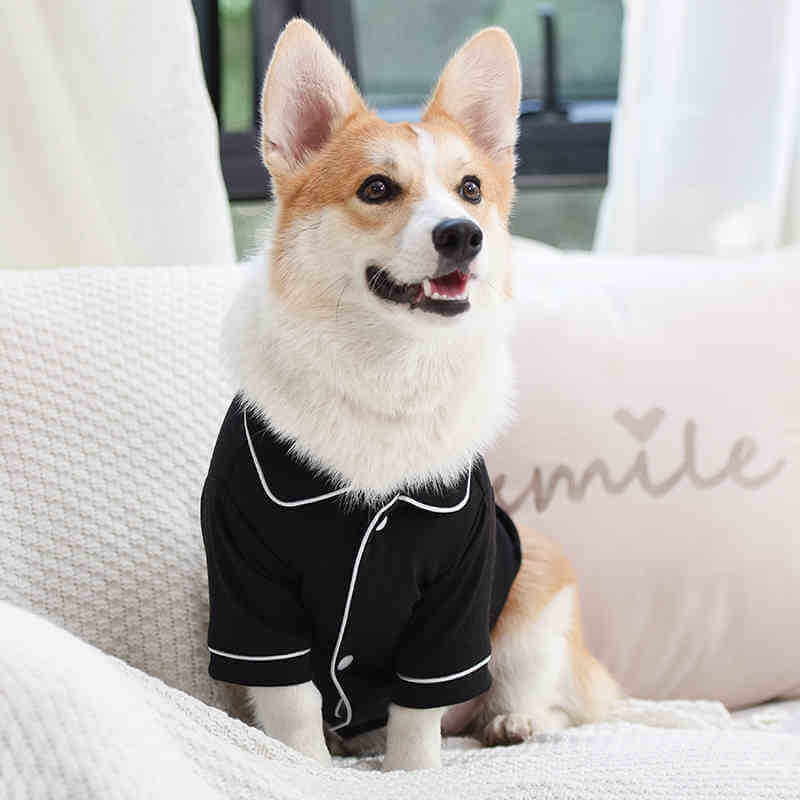 Pyjama assorti fin et confortable résistant aux poils pour chien et propriétaire.