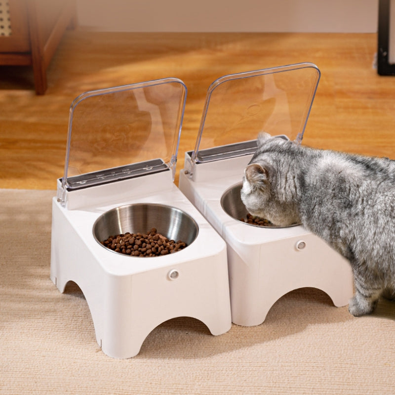 Touch-Free Induction Dustproof Neck Guard Pet Feeder