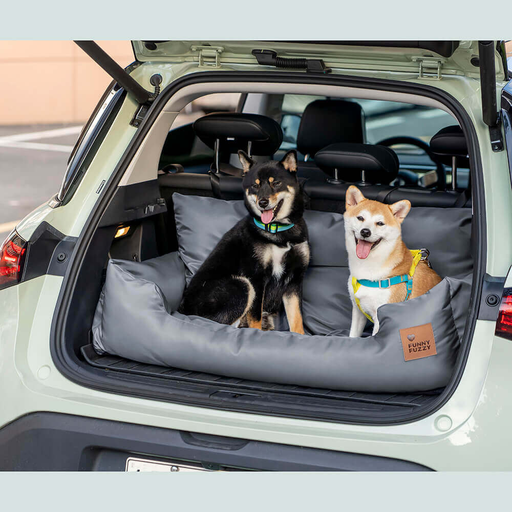 Cama para asiento trasero de coche para perros mediano y grande impermeable de seguridad con refuerzo de viaje