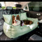 Sicurezza del cestino da viaggio impermeabile medio grande per cani letto posteriore letto posteriore