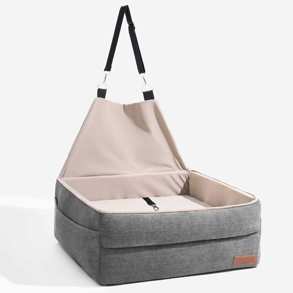 Asiento de seguridad de viaje Cama elevada gruesa para asiento de coche para perros
