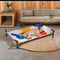 Erhöhtes Hundebett aus Aluminium im lebendigen Sommerdruck-Stil – Sommerparadies
