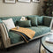 Vintage Dark Quilted Velvet Scratch-resistant Couch Cover