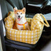 Camilla de asiento de automóvil para perros vintage corazón