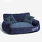 Canapé-lit pour chien et chat en tissu chenille de style vintage