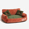 Canapé-lit pour chien et chat en tissu chenille de style vintage