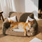 Schlafsofa für Hunde und Katzen im Vintage-Stil aus Chenille-Stoff