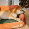 Schlafsofa für Hunde und Katzen im Vintage-Stil aus Chenille-Stoff