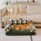 Canapé-lit vintage à carreaux lavable et confortable pour chien et chat