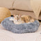 Punto de patada de cama de gato sin deslizamiento y esponjoso lavable