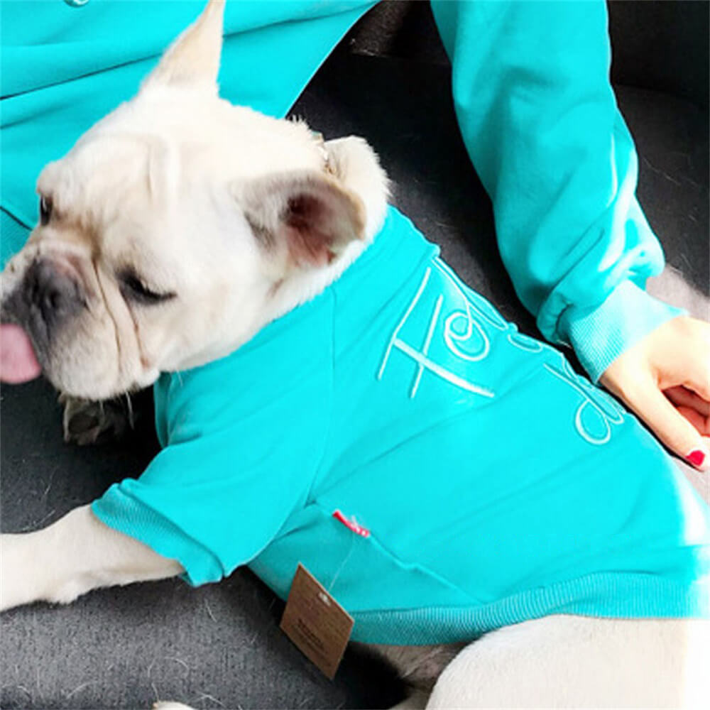 Sudaderas a juego "Follow Your Dreams" para perro y dueño: conjunto dúo acogedor y elegante