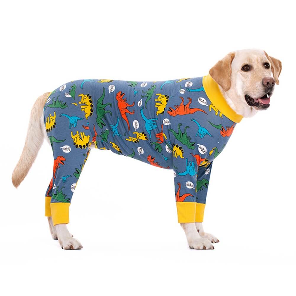 Ropa para perros grandes: pijama fino de cuatro patas con cubierta completa para el vientre