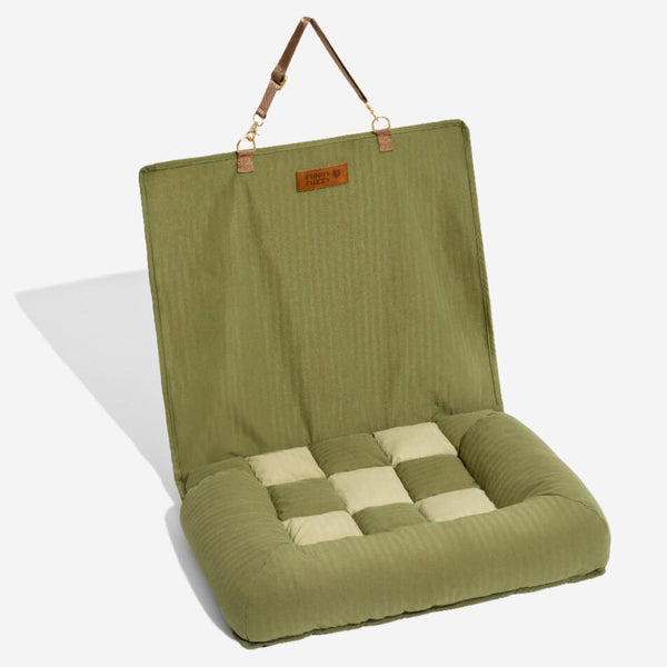 Travel Bolster Seguridad asiento trasero Bed de asiento para perros grandes - salón de ajedrez