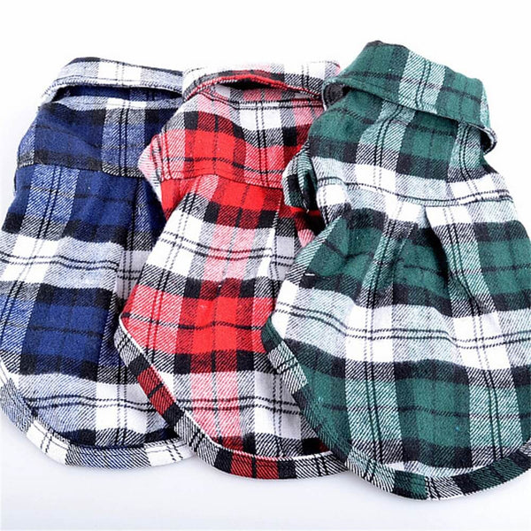 Camisa clásica de perros a cuadros: acogedor y elegante para cada ocasión