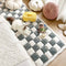 Cubierta de sofá de cama con colmena para mascotas de color cuadrado de color cuadrado de color crema de color crema