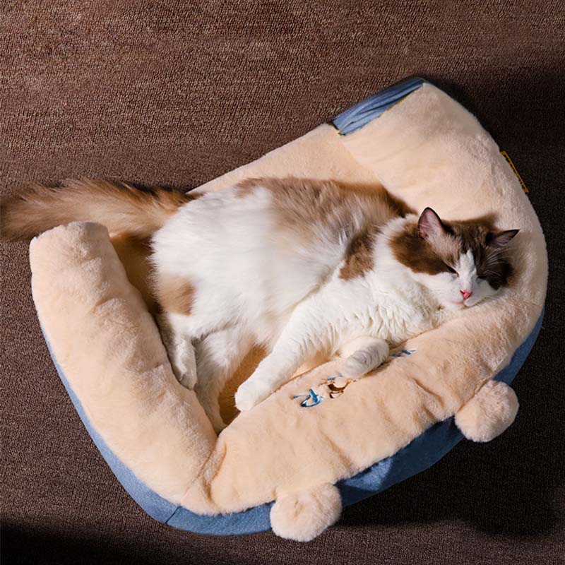Canapé-lit en forme d'ours mignon pour chat