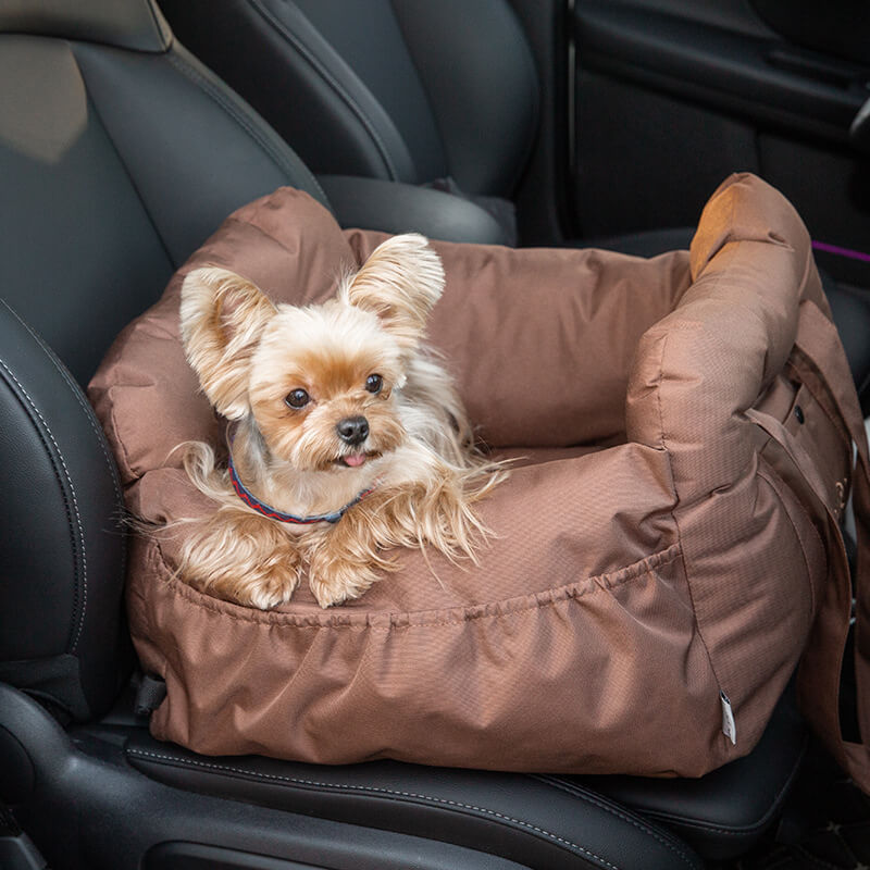 Sac de transport pour animaux de compagnie, sac de styliste étanche à la mode, siège de sécurité pour chien, lit de voiture