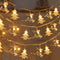 Luces LED de navidad renos y copos de nieve USB luces de cuerda USB