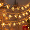 Luces LED de navidad renos y copos de nieve USB luces de cuerda USB