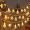 Luces LED de navidad renos y copos de nieve USB luces de cuerda USB