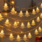 Luces LED de navidad renos y copos de nieve USB luces de cuerda USB