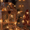 Luces LED de navidad renos y copos de nieve USB luces de cuerda USB