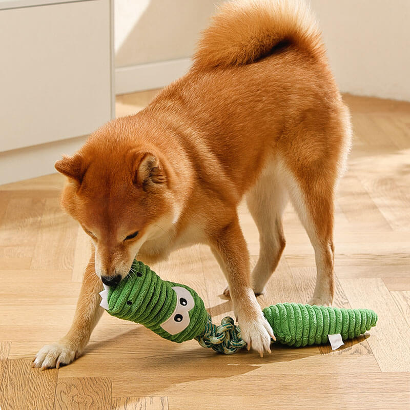 Interaktives Seil-Quietschspielzeug für Hunde – Tierserie