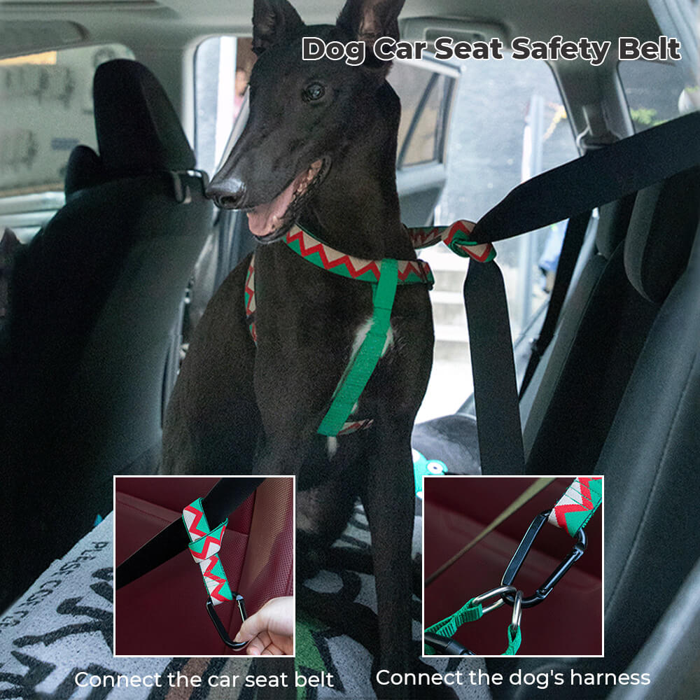 Universal Dog Car Seat Safety Belt Multifunction Dog Short Leash