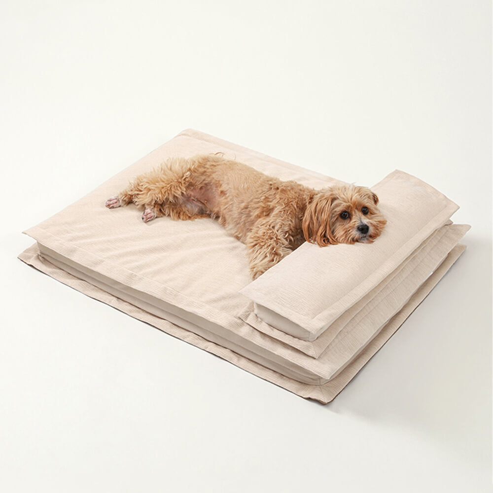 Antiansiedad impermeable con soporte de esponja Cama para perros para dormir profundo