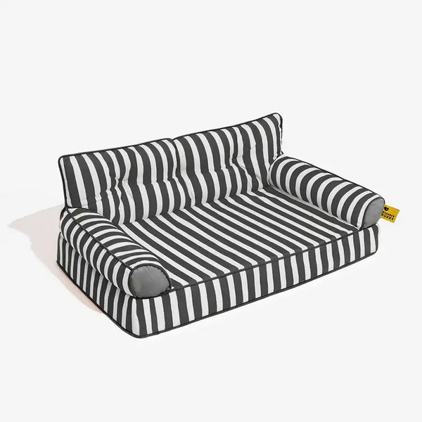 Cama de sofá de perros plegable de perros plegable impermeable de rayas - siesta soleada