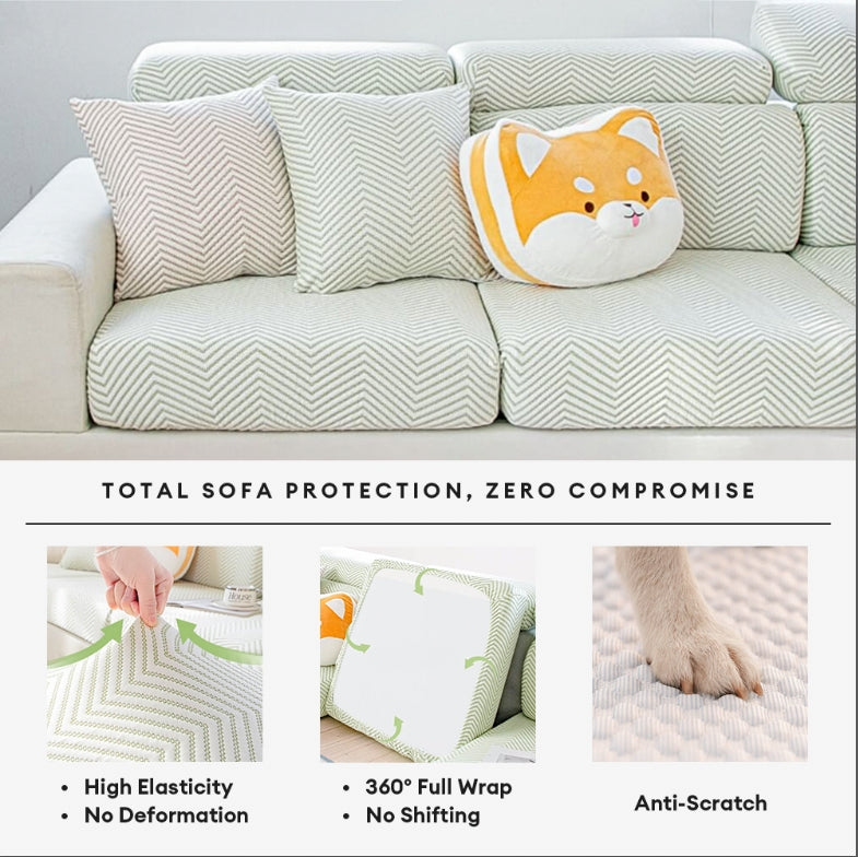 Cooling Ice Silk Stretch Full Wrap Protection Sofá Magic Couch Tapa de sofá