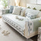 Embroidered Lace Fresh Non-Slip Couch Cover with Ruffled Trim