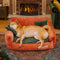 Schlafsofa für Hunde und Katzen im Vintage-Stil aus Chenille-Stoff
