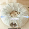 2 en 1 cama de túnel de gato redonda de gato suave y interior plegable