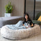 Lit de luxe pour chien humain, très grand, avec couverture Super douce pour animaux de compagnie