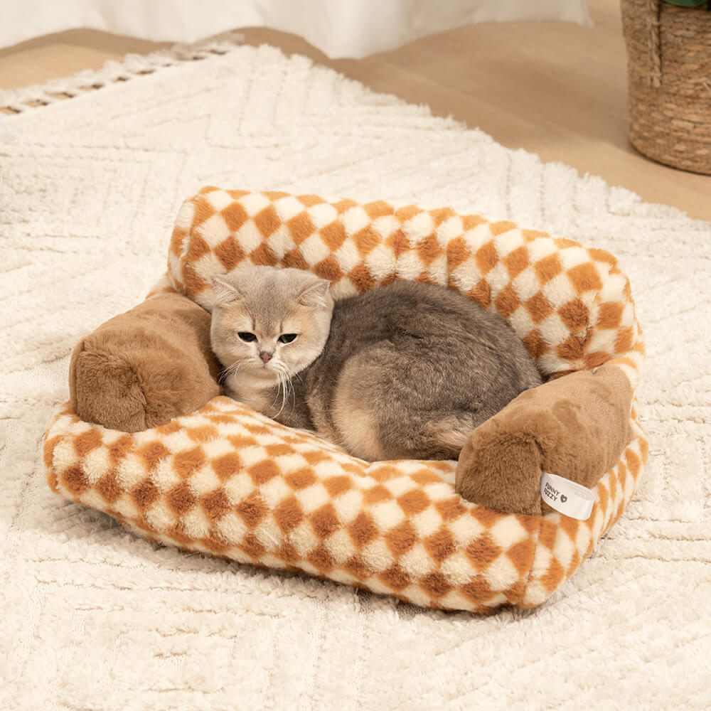 Canapé-lit Vintage Leisure Diamond pour chien et chat