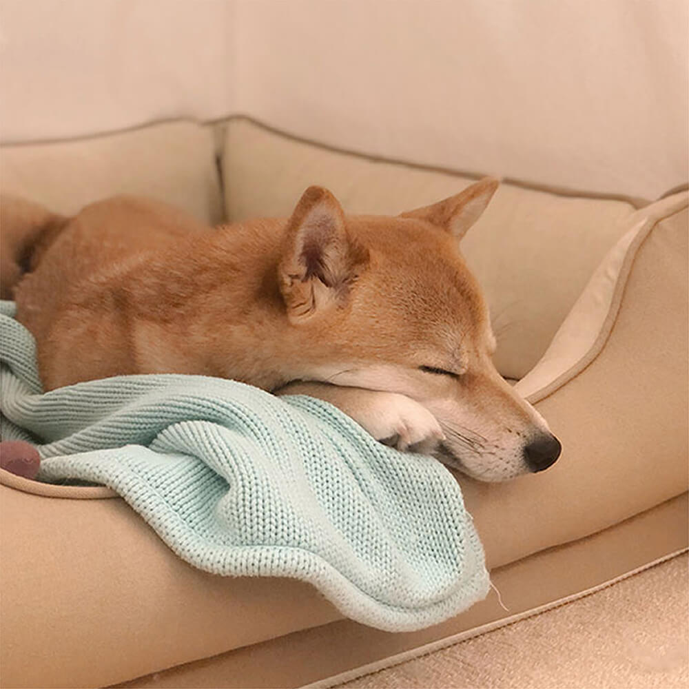 Lit carré pour chien en forme de pain