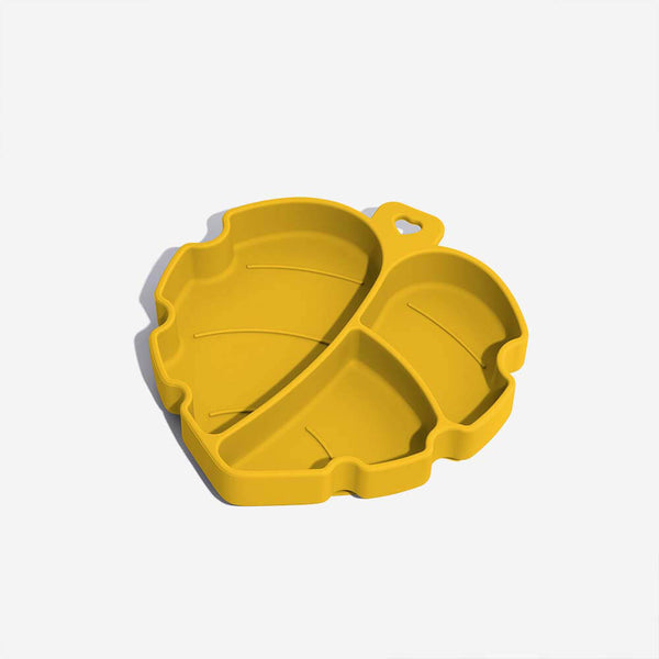 Tazón de mascota de taza de succión - hoja